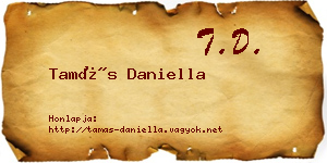 Tamás Daniella névjegykártya
